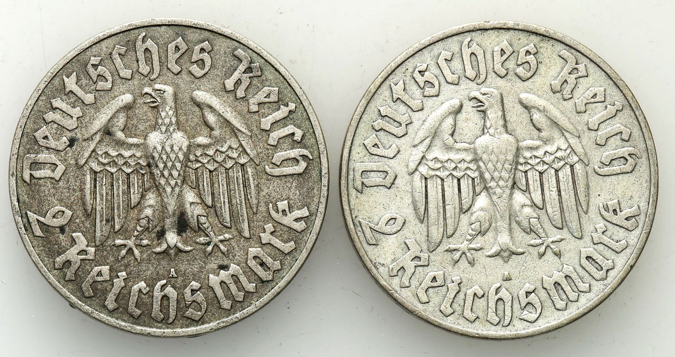 Niemcy, III Rzesza. 2 marki 1933 A, Berlin - Luther - 2 szt..